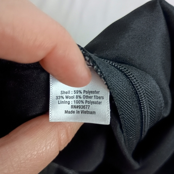 2/$30 ANA Plaid Black and Gray Preppy Fall Tweed Patchwork Wool Skirt (#557) - Picture 6 of 10